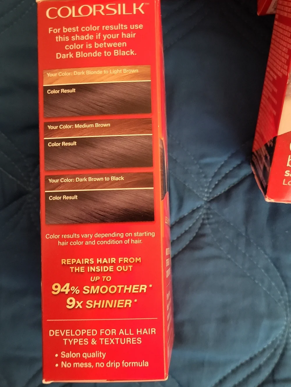 Revlon Colorsilk Permanent Hair Color - Dark Brown/Black Shade (4 Boxes)